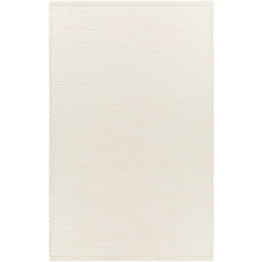 Hand Woven Ivory Rug Full View